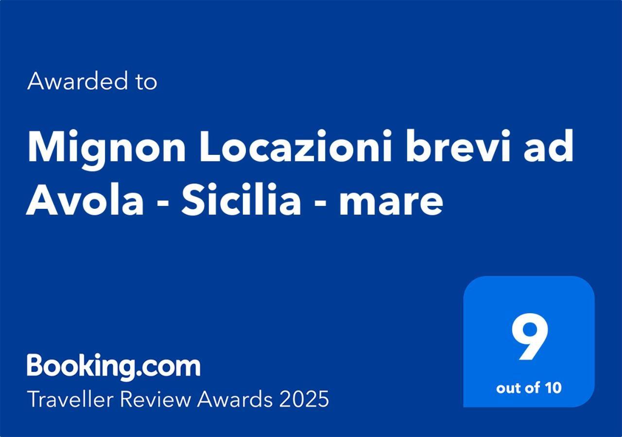 Mignon Locazioni Brevi Ad Avola - Sicilia - Mare Appartement Buitenkant foto